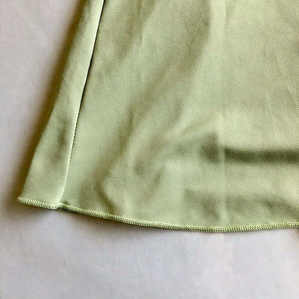 Womens Sexy Halter Bodycon Dress with Sleeve Tie-up Front Midi Size Large Green - Picture 5 of 8